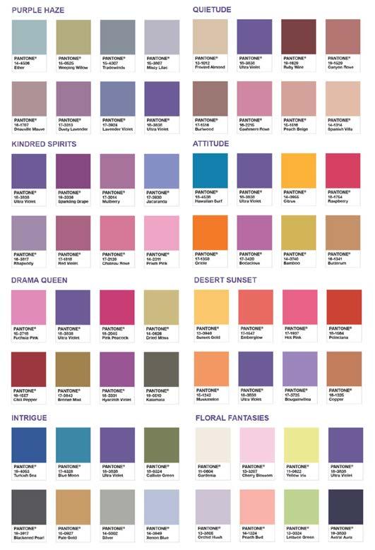 Color Guidelines Students are invited to visit Pantone to discover a wealth of options when choosing color.