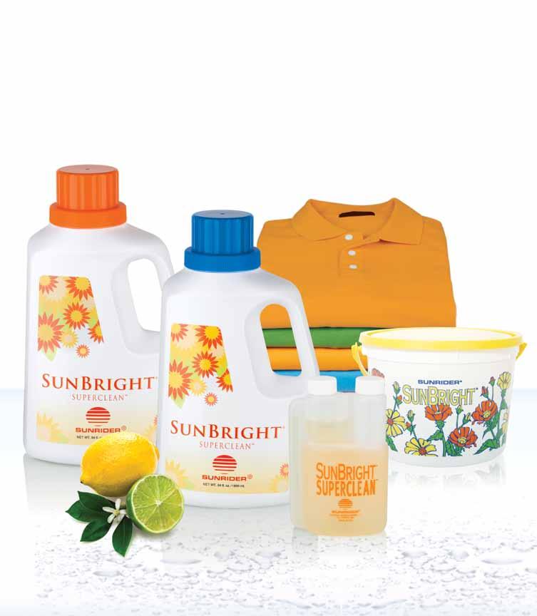 household Products A SunBright SuperClean household SunBright SuperClean Household is concentrated for grease-cutting power.