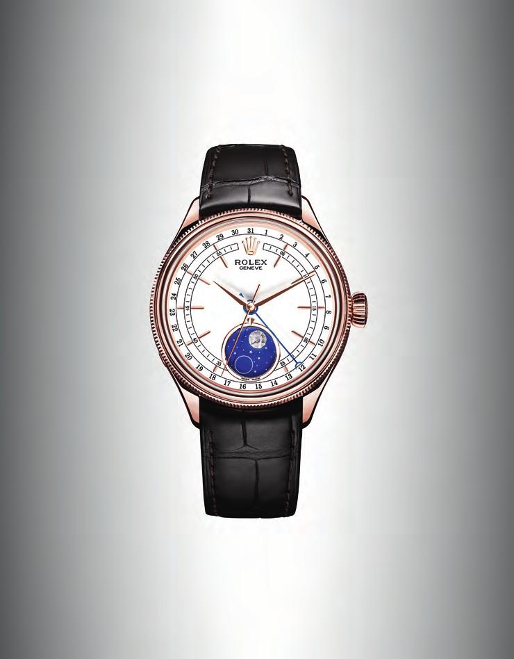 HOROLOGY CULTURE THE MOON PHASE A POETIC COMPLICATION IN ASTRONOMY, THE MOON PHASE REFERS TO THE PORTION OF THE MOON ILLUMINATED BY THE SUN VISIBLE FROM EARTH.