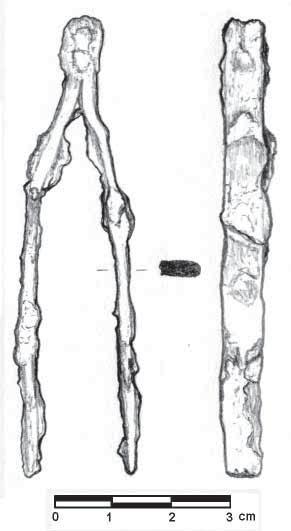 Raičković, Milovanović, Development... (77-107) Archaeology and Science 6 (2010) Fig. 31. Pincette, site Pirivoj C-375 achieved with rubbing with triturated cornelian cherries.