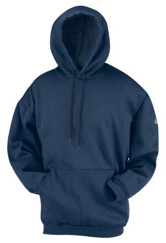 outerwear & coverings» ZIPPER FRONT SWEATSHIRT Single-ply hood withdrawstring closure Zipper front Hemmed sleeves with elastic Elastic waist Fabric: Flame-resistant, 7.6 oz.
