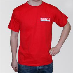 T-Shirt, red (XXXL) - Short-sleeved T-Shirt made out of cotton, Regular Fit - Crew Neck - Logo-Patch on the left breast side - Individually packed in a polybag - Grammage: 85 g/m² 4.