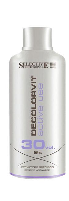 specific oxidizing emulsion oxidizing action dedicated to the bleaching treatment to guarantee maximum levels of lightening active use SPECIFIC ACTIVATOR +20% OF BLEACHING 750ml 20% more lightening