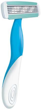 4 independent spring-mounted blades: blades for a soft and silky skin Extra-large lubricated strip