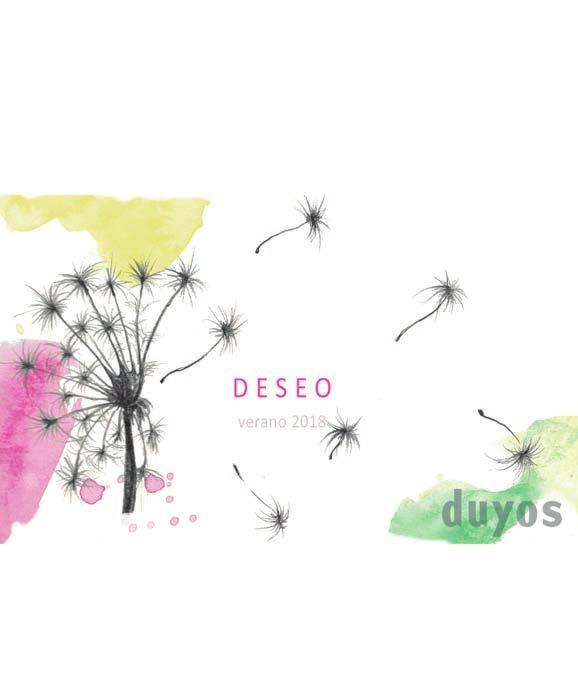 DUYOS MONDAY 18 SEPTEMBER 13:00 h Room Mercedes Benz WISH, summer 2018 A yearning. Dreams... The line which separates reality from DESIRE. Don't put your life on hold, feel the moment. Green. Fuchsia.