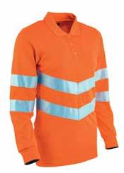 Conforms to: EN ISO 20471:2013 Class 3 and GORT 3279 Issue 8 Sizes: 8-20 Ref: 18L1900 Women s Hi-Vis Polo Shirt Orange Designed specifically for women to provide an appropriate fitting garment and