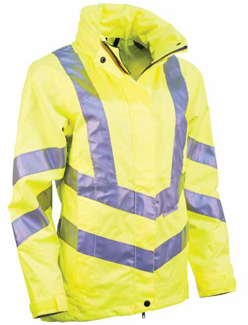 Weather Protection Women's Hi-Vis Waterproof Jacket Yellow A flattering Hi-Vis jacket, designed specifically for women.