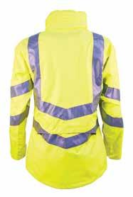 Conforms to: EN471:2003+A1:2007 and Class 3 and EN343:2003+A1:2007 3, 3 Women s Hi-Vis Waterproof Overtrousers Yellow Designed specifically for women to provide an appropriate fitting garment and