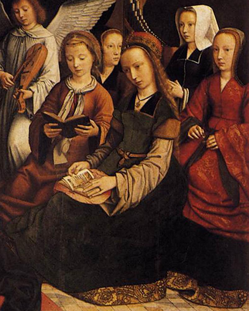 The Virgin among the Virgins Gerard David, 1509 Note the various styles in the gowns.