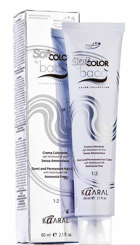 PERMANENT HAIRCOLOR with Hydrolyzed Silk Ammonia-free Micro pigments and Hydrolyzed Silk infuse the hair