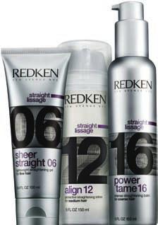 Customized for fine, medium and coarse hair types, NEW sheer straight 06, align 12 and NEW