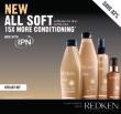 1 All Soft Merchandising Kit KIT INCLUDES: 1 All Soft Shampoo Liter 1 All Soft Conditioner Liter 1 All Soft Supple Touch 36 Duo Packettes for stylist use 1 Redken Chemistry All Soft Shot Phase 1