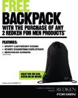 Kit includes: 5 Redken For Men Drawstring Backpacks 1 Redken For Men Mirror Cling 1 Men s Art of Consultation