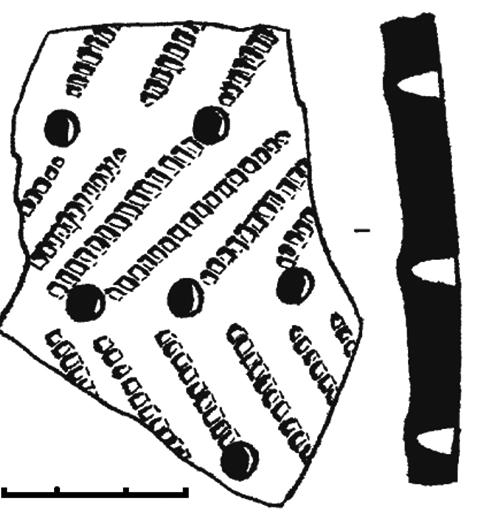 Potsherd from Utyuzh I site (Table 1: 2, 6). Fig. 7.