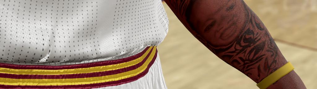 Upon information and belief, years later the tattoo was changed to add more detail. 67. It is the tattoo with further detail that is visible in NBA 2K16, as shown below: 68.