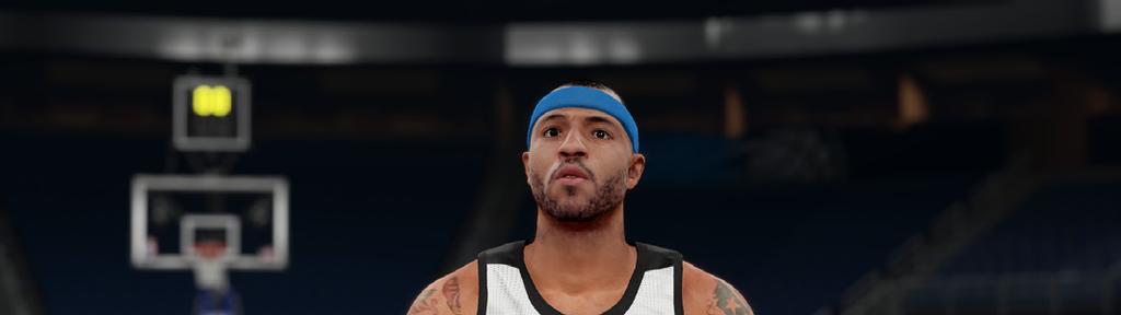 To play NBA 2K16, users generally play with the basketball court and other players visible.