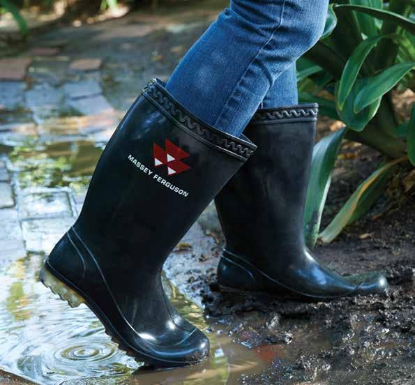 LADIES MENS KIDS RAINBOOTS Waterproof, molded rain boots with a flexible, non-slip sole. Boots are available in black or red with screen printed graphics. 24 72 144 300 600 30.95 29.95 29.45 28.95 27.