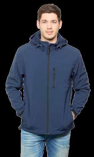 HOOD 3 LAYERS, 310 g/m 2, OUTER: 96% POLYESTER 4% SPANDEX, TPU MEMBRANE, INSIDE: 100% POLYESTER FLEECE, WINDPROOF, WATER