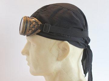 Assembling the Headpiece Place a do rag on a foam wig head. If you plan to wear the finished piece with goggles (https://adafru.
