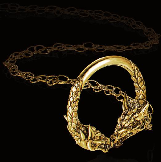 Every aspect has been meticulously carved and crafted note this piece is not simply a miniature version of the Statement Mythic ring or pendants but has instead been carved and built from scratch as