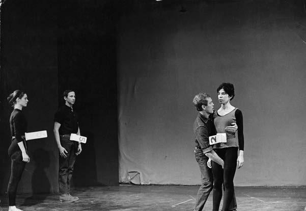 Hay 1 9 Lucinda Childs, Rauschenberg, Alex Hay, and Deborah Hay performing Alex Hay s Colorado Plateau (1964), Surplus Dance Theater s sur+