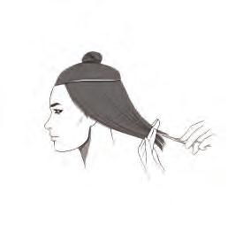 Over-direct the hair to meet the length line and continue Point Cutting to the front hairline.