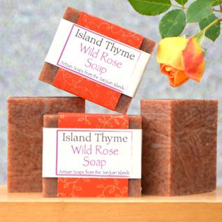 Its rich red color comes from ground rose hips. 4oz bar. Soap Base: Saponified oils of olive, coconut, palm & castor.