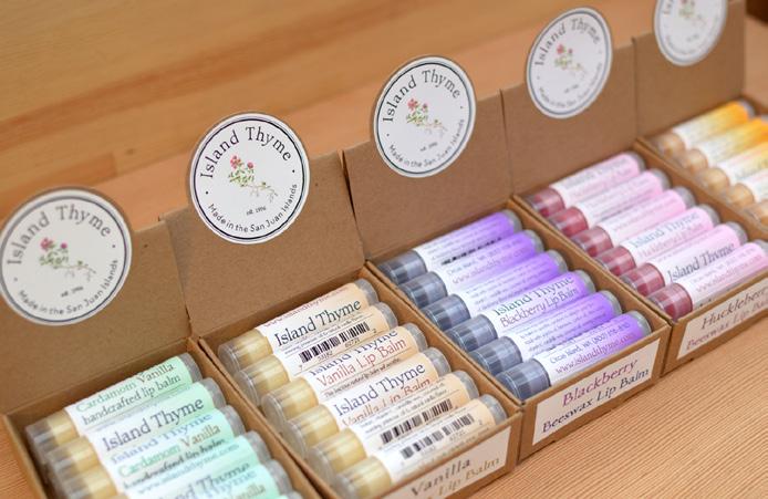 Bestsellers & Displays Lip balm POS boxes Island Thyme s best sellers include our aromatherapy tension-taming stick,