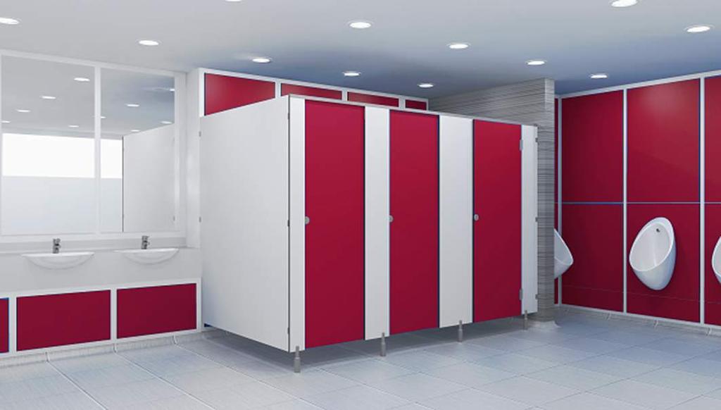 Single coloured washroom cubicles Cubicles Rainbow range The Rainbow Range of Apton Cubicles are available in a wide range of single colours, created to compliment any, architecturally designed,