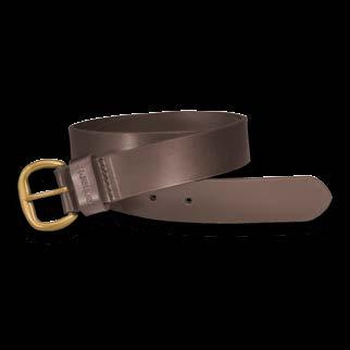 burnished on Full grain, bridle leather Black belt features a black nickel finish