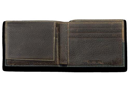 WALLETS Rugged Passcase 61-CH2244 Full grain pebble leather Butted seam two-tone detail Contrast