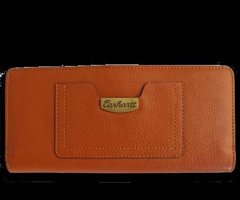WOMEN S WALLETS Signature Single Snap CH-62271 Full grain milled leather Front slip