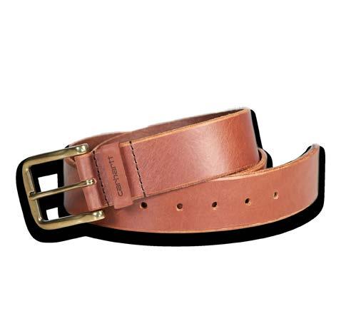 BELTS Delmont Belt CH-2262 Full grain leather Skived & beveled edge detail on strap Logo embossed on leather loop Harness buckle Width 1-1/2 inches Black with Nickel Roller Finish / BLK 001 Brown