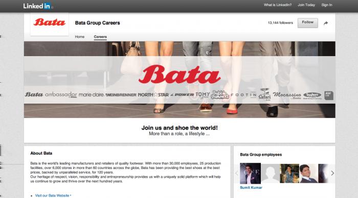 Bata April 17, 2015 Bata has signed a global partnership agreement with the world's largest professional network, LinkedIn.