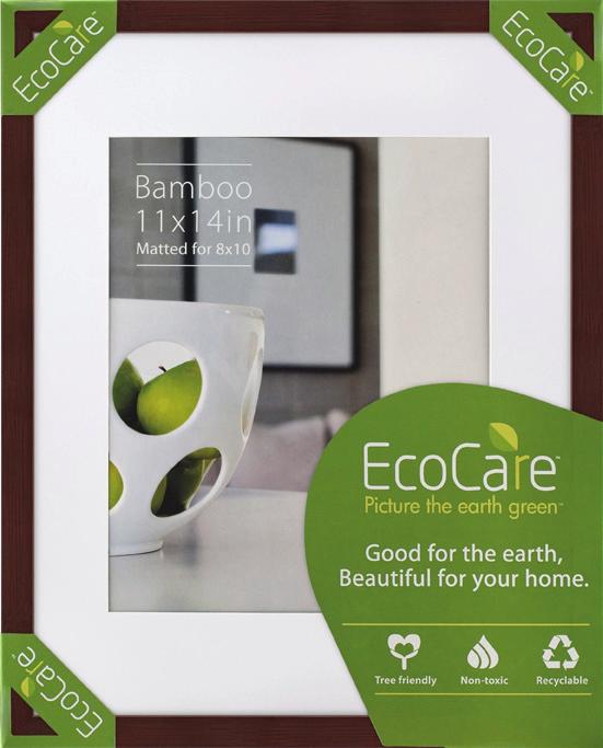Frames Good for the earth, beautiful for your home The EcoCare line of beautiful wall and tabletop frames are entirely Earth-friendly even down to the packaging they come in!
