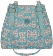 Our beautiful graphic butterfly print features on our versatile little Emily purse,