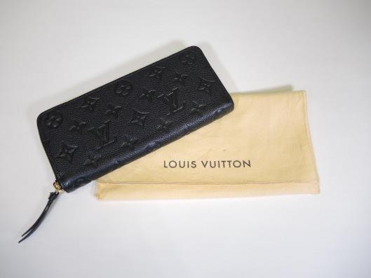 LOUIS VUITTON Clemence Wallet Retails for $720, sold in one day for $499. 04/22/17 Part of Louis current collection of their new Monogram Empreinte collection.