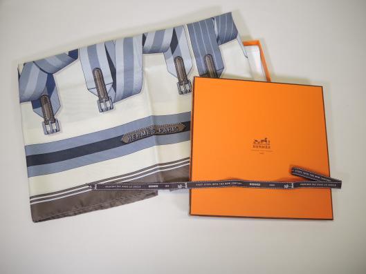 HERMÈS Sangles Scarf by J. Metz Sold in one day for $299.