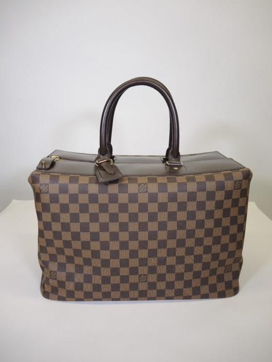 LOUIS VUITTON Damier Greenwich Travel Tote Retailed for $2500, sold in one day for $1000.