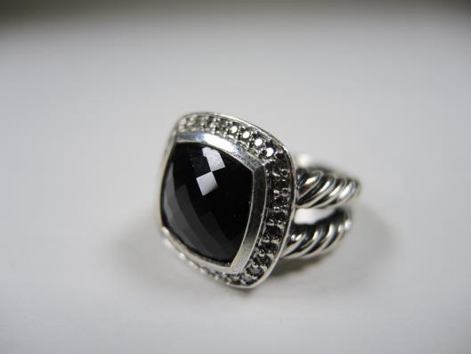 DAVID YURMAN Sterling Albion Black Onyx and Diamond Ring, Size 6 Retails for $900, sold in one day for $499. 03/04/17 The Albion is a classic Yurman statement ring.