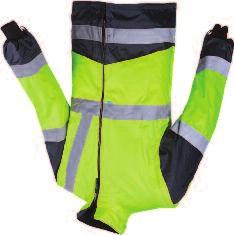 Fabric: SIOPOR Ultra: 100% polyester fabric with 100% PU coating; ± 195 g/m². Conforms to: EN ISO 20471:2013 Class 3, EN343 3:3 DETACHABLE BODYWARMER Outside: Detachable sleeves. 2 inset pockets.
