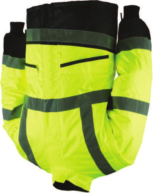 BRIGHTON 132Z HI VIS RAIN JACKET 100% waterproof, windproof, highly breathable. Water repellent outer fabric. Moisture attracting coating on the inside. Comfortable. Supple. High tear resistance.