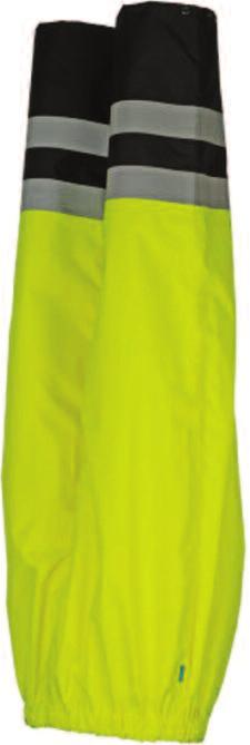 NORVILL 799Z HI VIS RAIN TROUSERS 100% waterproof, windproof, highly breathable, water repellent outer fabric. Moisture attracting coating on the inside. Very comfortable. Supple and very light.
