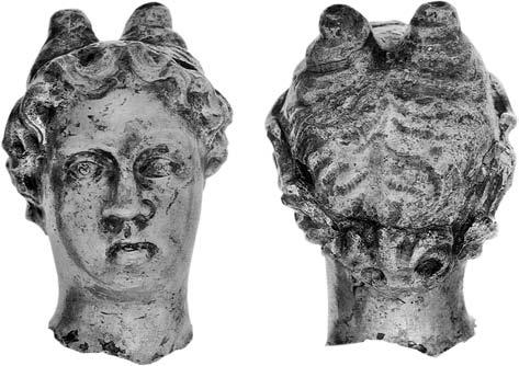 design was encountered on one glazed handle from Aquincum 25 and possibly on a specimen from Karataš (Diana).