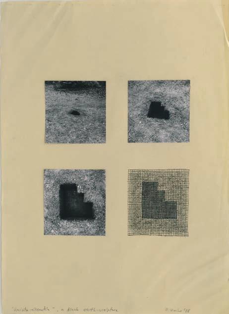 Quinta Essentia, 1988, silver gelatine print and pencil on paper, 42,6 35,2 cm next