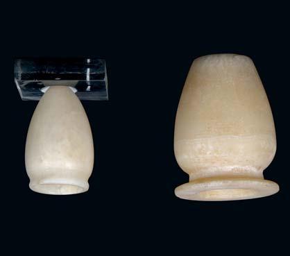 German private collection, formed by the present owner s father during the 1950s and 1960s. 800-1,200 6 TWO EGYPTIAN COSMETIC ALABASTER VESSELS Middle Kingdom, circa 1985 B.C.-1773 B.C. Including a small piriform cosmetic jar, 6.