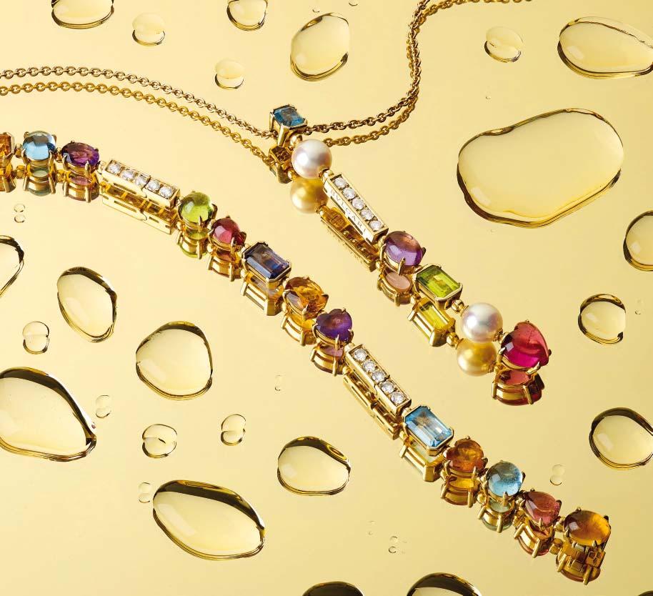An auction of Antique & Modern Jewellery An invitation to consign An auction of Antiques & Fine Art Previously sold through auction BULGARI - a multi gem-set and diamond Allegra pendant.