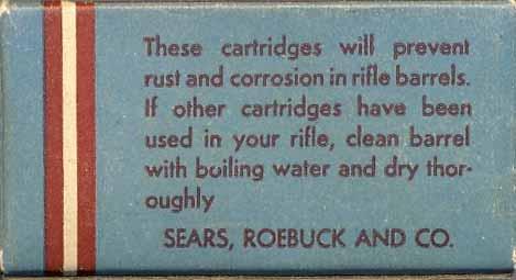 Light Blue STA-KLEAN Issues Sometime during the early 1930's, Sears changed suppliers from the Western Cartridge Company to the Federal Cartridge Corporation.