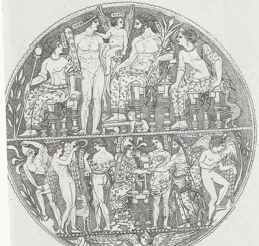 P a g e 99 Figure 43: Throne mirror: Reconciliation of Helen and Alexandros victory.