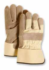 S-L K5SR Reverse grain cowhide palm, split back, split cuff sewn with. S-L 1800 The Pit Bull of our leather palm work gloves.
